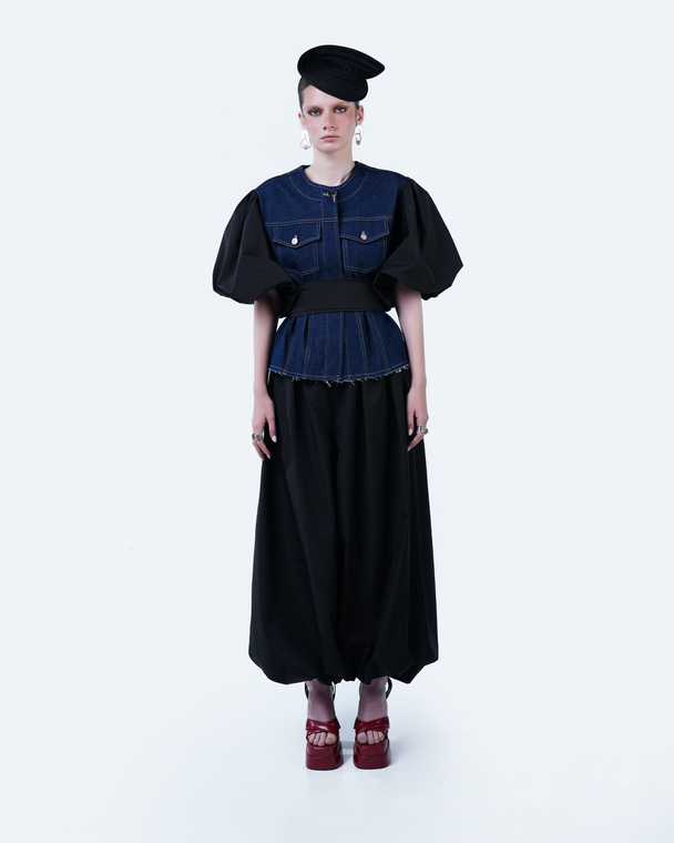 sculptural designer pants