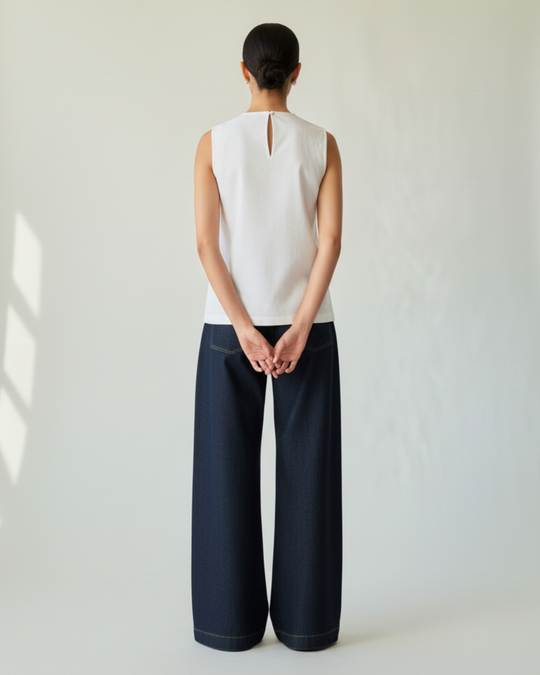top with architectural front layering 