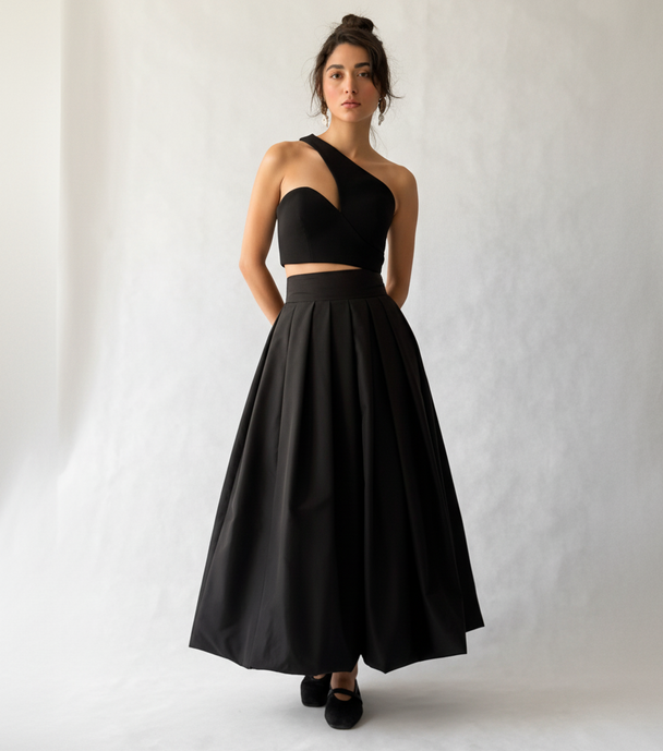 architectural silhouette skirt