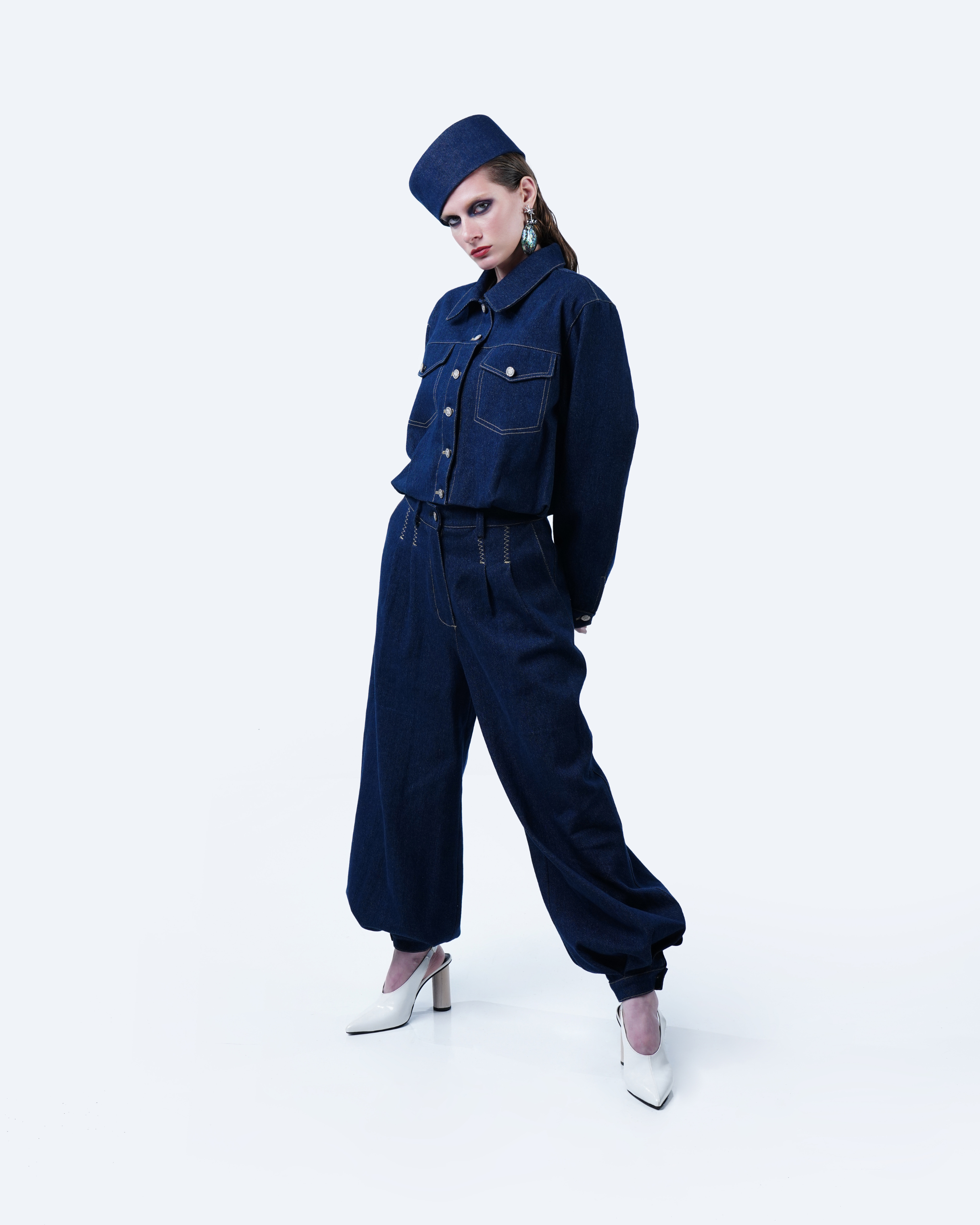 Hüna balloon denim pants