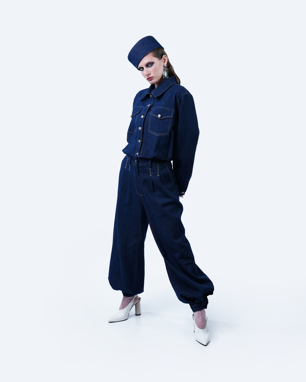 Hüna balloon denim pants