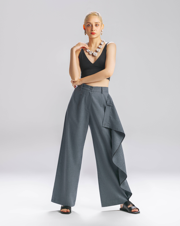 wide-leg designer pants