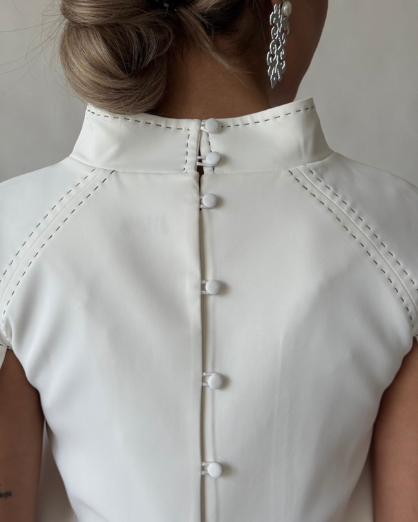 decorative stitched top