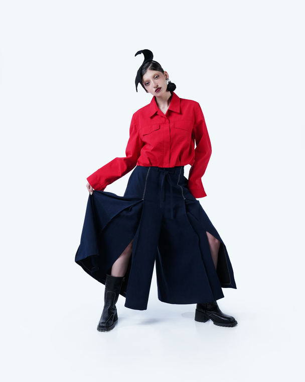 decorative stitched pants